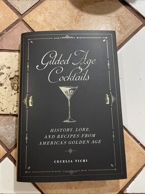 Gilded Age Cocktails Book - Black with Gold Accents